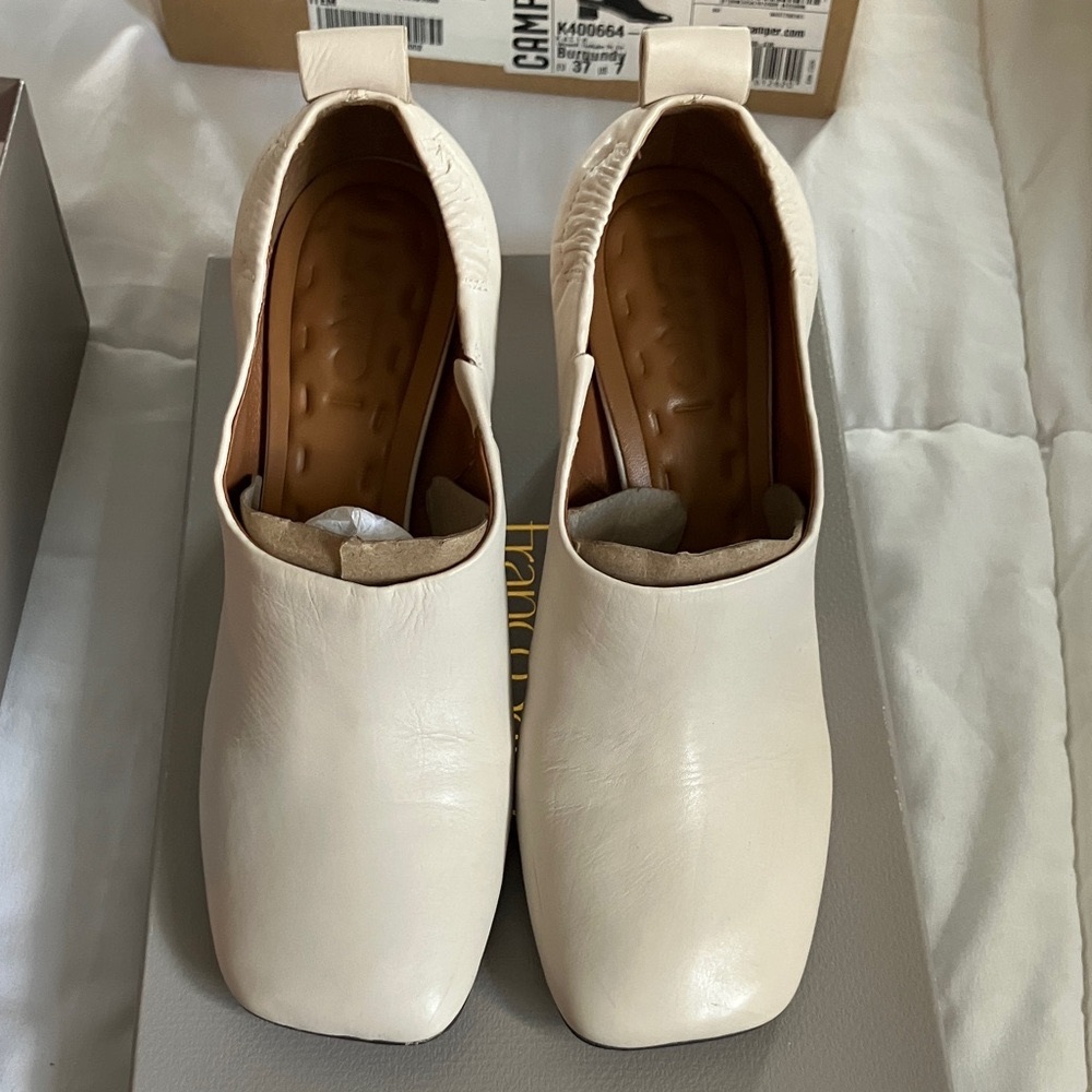 Franco Sarto Women's Cream Mules